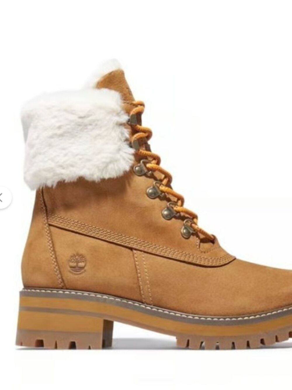 TIMBERLAND WOMEN'S COURMAYEUR VALLEY 6-INCH WATERPROOF FAUX-FUR BOOTS - Picture 8 of 8